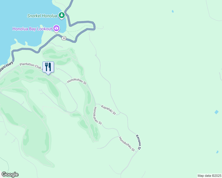 map of restaurants, bars, coffee shops, grocery stores, and more near 81 Keoawa Street in Lahaina