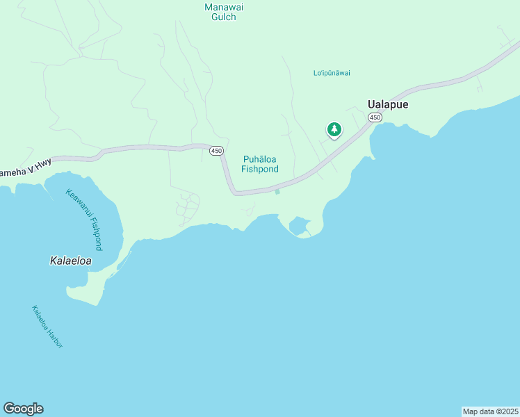 map of restaurants, bars, coffee shops, grocery stores, and more near 7142 Kamehameha V Highway in Kaunakakai