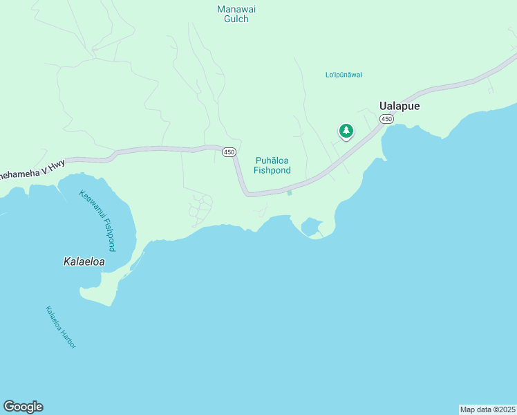 map of restaurants, bars, coffee shops, grocery stores, and more near 7142 Kamehameha V Highway in Kaunakakai