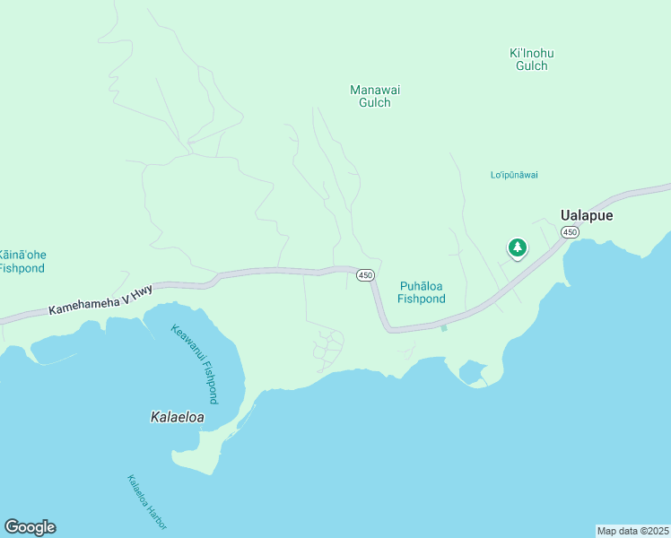 map of restaurants, bars, coffee shops, grocery stores, and more near 6939 Kamehameha V Highway in Kaunakakai