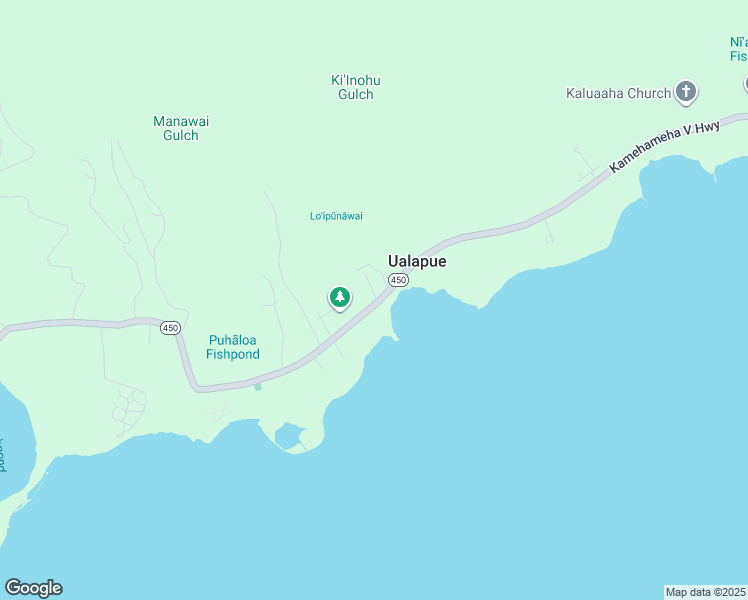 map of restaurants, bars, coffee shops, grocery stores, and more near in Ualapue