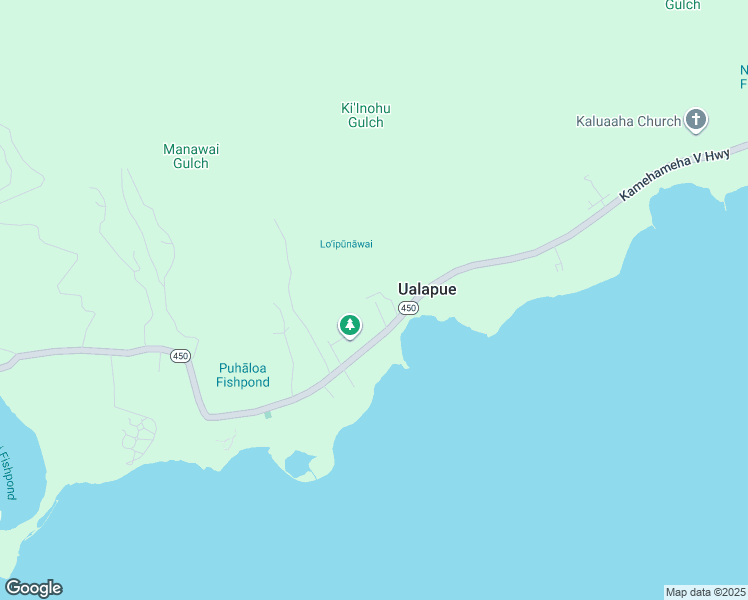 map of restaurants, bars, coffee shops, grocery stores, and more near in Ualapue