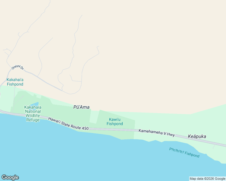 map of restaurants, bars, coffee shops, grocery stores, and more near 10-001 Kamehameha V Highway in Kaunakakai