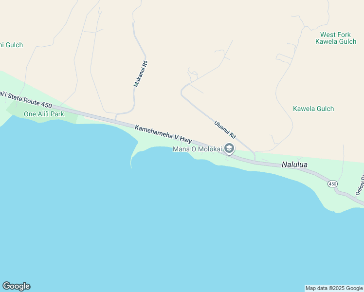 map of restaurants, bars, coffee shops, grocery stores, and more near 2464 Kamehameha V Highway in Kaunakakai