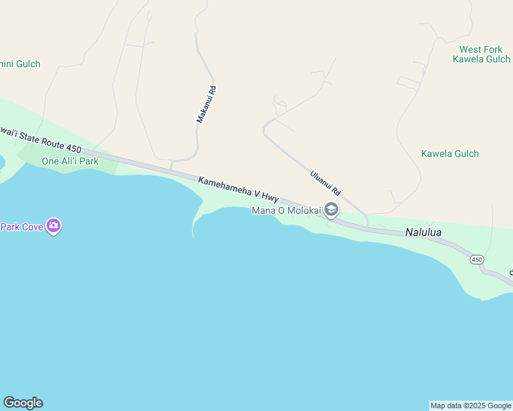 map of restaurants, bars, coffee shops, grocery stores, and more near 2452 Kamehameha V Highway in Kaunakakai