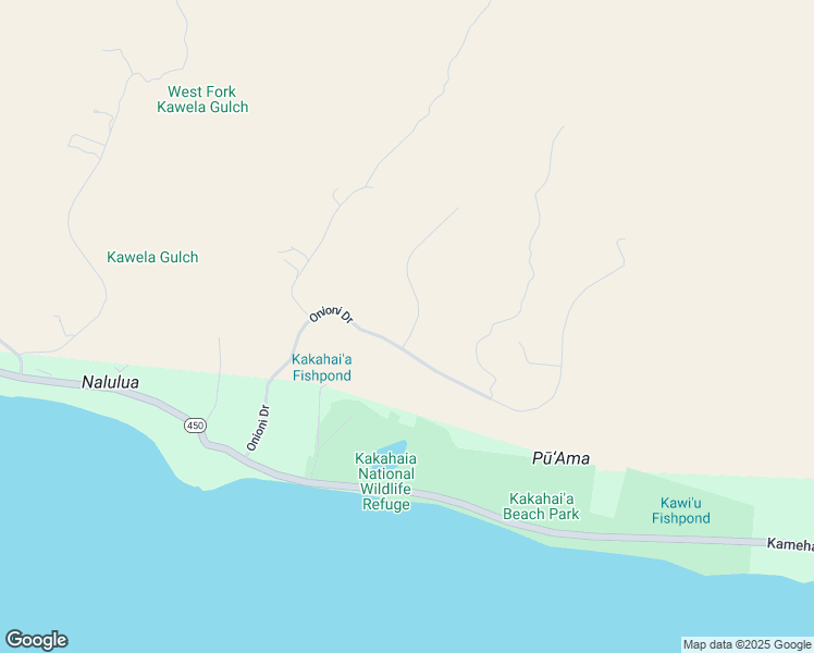 map of restaurants, bars, coffee shops, grocery stores, and more near 361 Onioni Drive in Kaunakakai