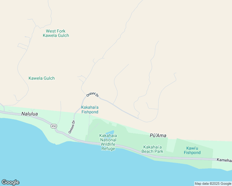 map of restaurants, bars, coffee shops, grocery stores, and more near 0 Waiokama Place in Kaunakakai
