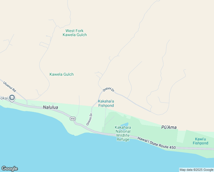 map of restaurants, bars, coffee shops, grocery stores, and more near 12 Kupaia Place in Kaunakakai