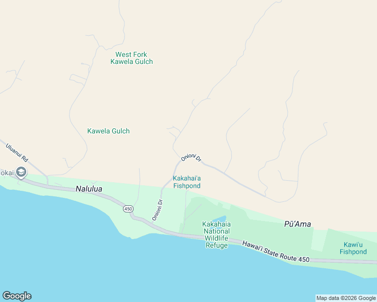 map of restaurants, bars, coffee shops, grocery stores, and more near 12 Kupaia Place in Kaunakakai