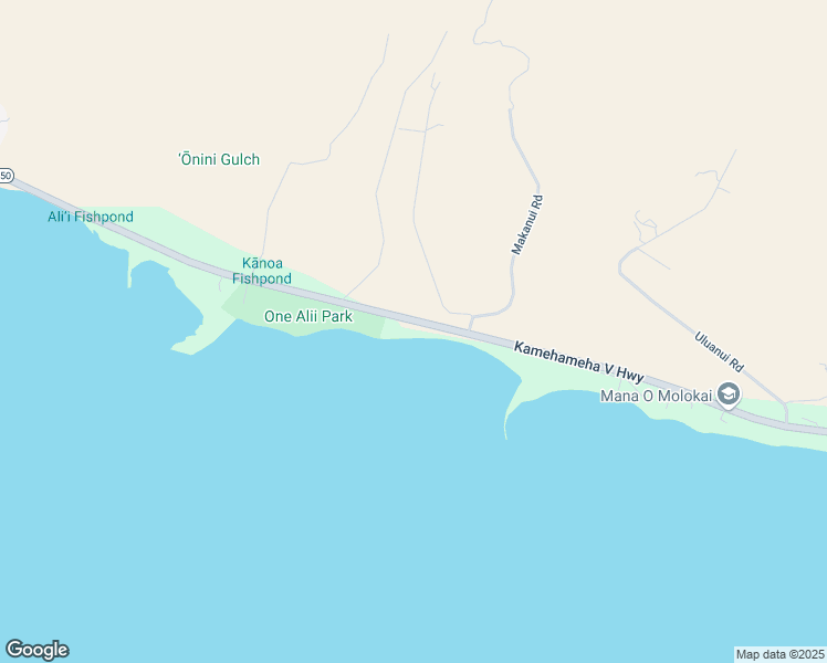 map of restaurants, bars, coffee shops, grocery stores, and more near 2180 Kamehameha V Highway in Kaunakakai