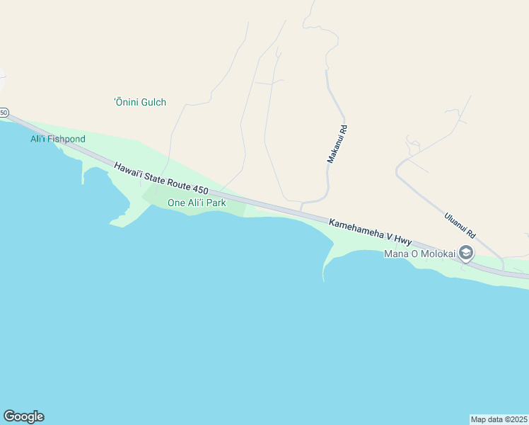map of restaurants, bars, coffee shops, grocery stores, and more near 2180 Kamehameha V Highway in Kaunakakai