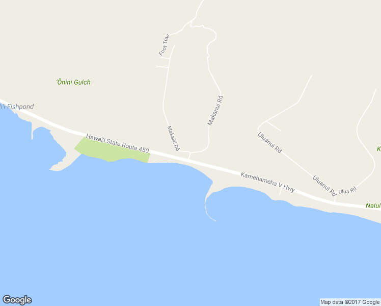 map of restaurants, bars, coffee shops, grocery stores, and more near 211 Makaiki Road in Kaunakakai