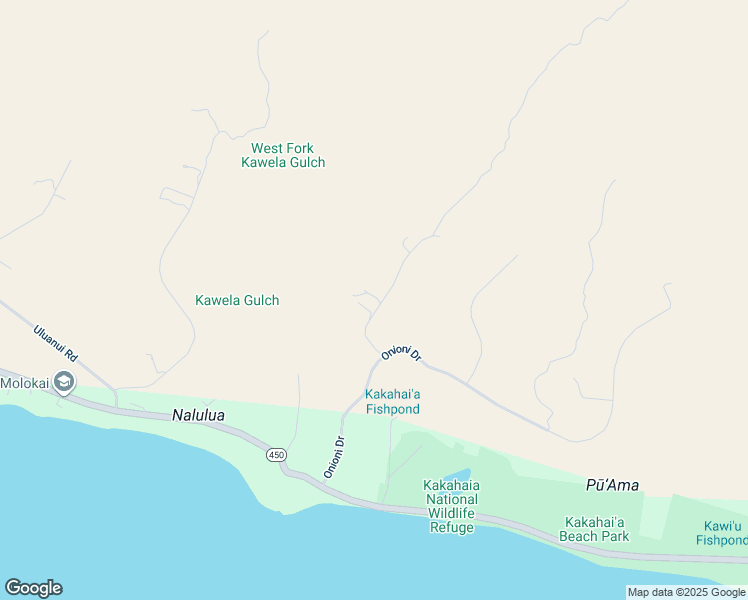map of restaurants, bars, coffee shops, grocery stores, and more near 85 Kupaia Place in Kaunakakai