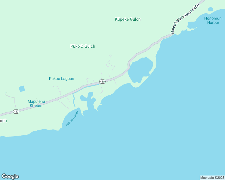 map of restaurants, bars, coffee shops, grocery stores, and more near 8778 Kamehameha V Highway in Kaunakakai