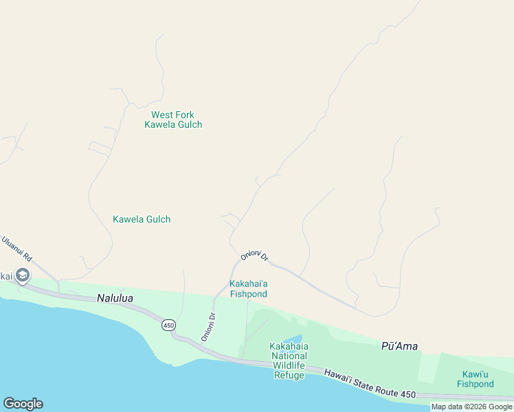 map of restaurants, bars, coffee shops, grocery stores, and more near 140 Kupaia Place in Kaunakakai