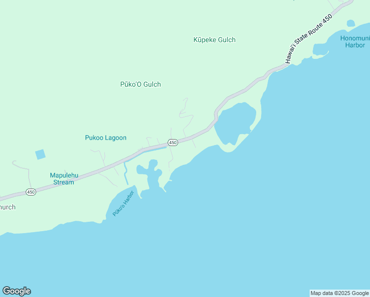 map of restaurants, bars, coffee shops, grocery stores, and more near 8784 Kamehameha V Highway in Kaunakakai