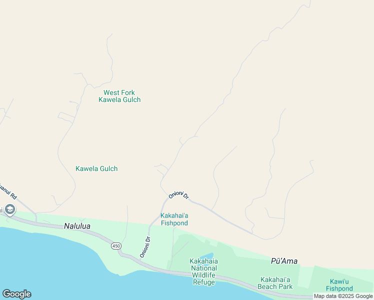 map of restaurants, bars, coffee shops, grocery stores, and more near 40 Kupaia Place in Kaunakakai