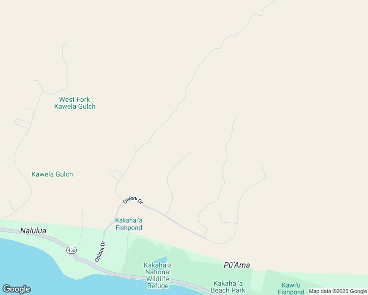 map of restaurants, bars, coffee shops, grocery stores, and more near 217 Waiokama Place in Kaunakakai