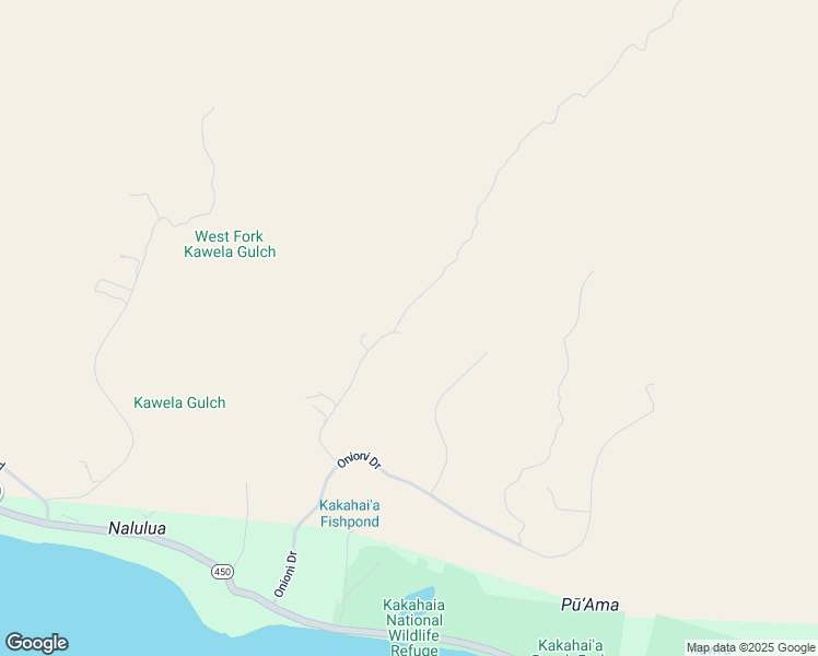 map of restaurants, bars, coffee shops, grocery stores, and more near 231 Kupaia Place in Kaunakakai