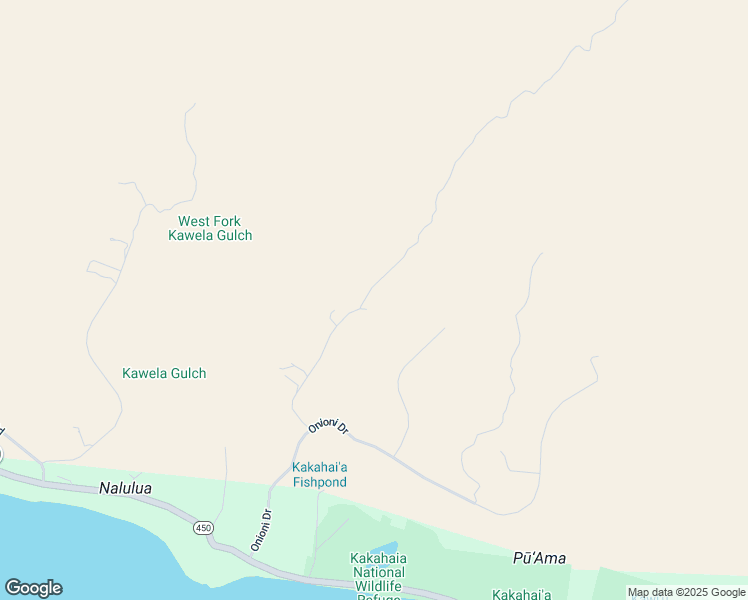 map of restaurants, bars, coffee shops, grocery stores, and more near 231 Kupaia Place in Kaunakakai