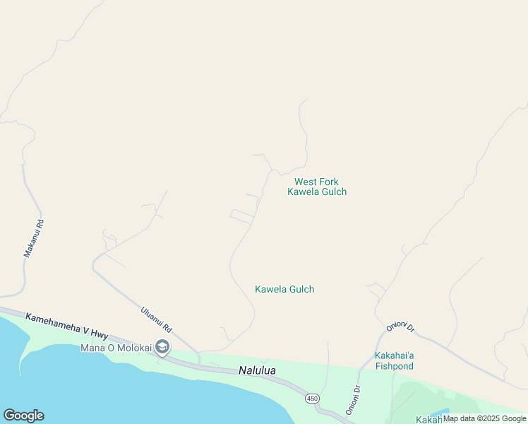 map of restaurants, bars, coffee shops, grocery stores, and more near 380 Ulua Road in Kaunakakai