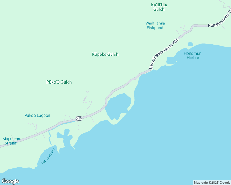 map of restaurants, bars, coffee shops, grocery stores, and more near 8936 Kamehameha V Highway in Kaunakakai