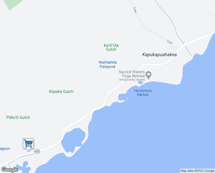 map of restaurants, bars, coffee shops, grocery stores, and more near 9250 Kamehameha V Highway in Kaunakakai