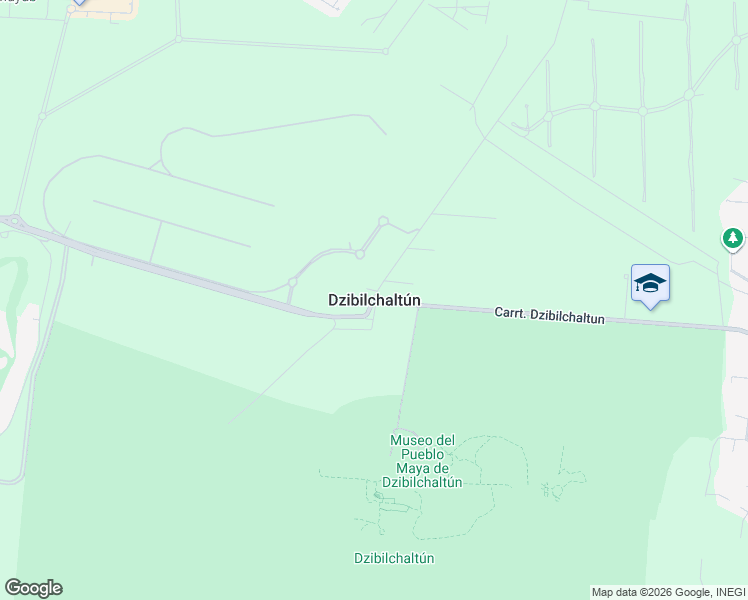 map of restaurants, bars, coffee shops, grocery stores, and more near in Dzibilchaltún