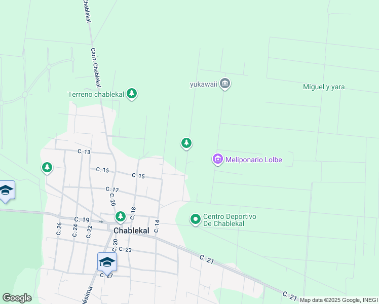 map of restaurants, bars, coffee shops, grocery stores, and more near in Chablekal