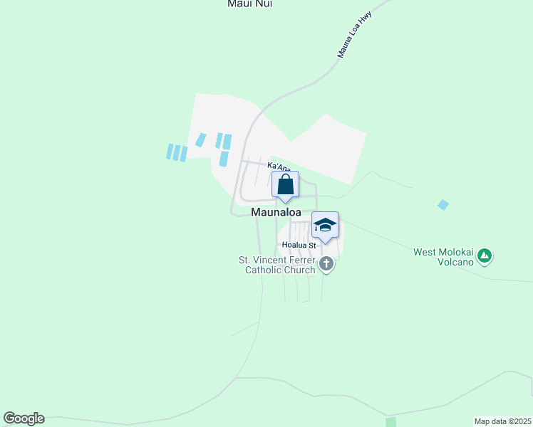map of restaurants, bars, coffee shops, grocery stores, and more near 52 Maunaloa Road in Maunaloa