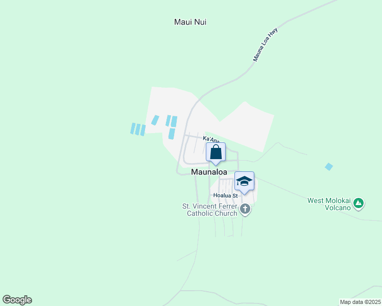map of restaurants, bars, coffee shops, grocery stores, and more near 30 Linohau Place in Maunaloa