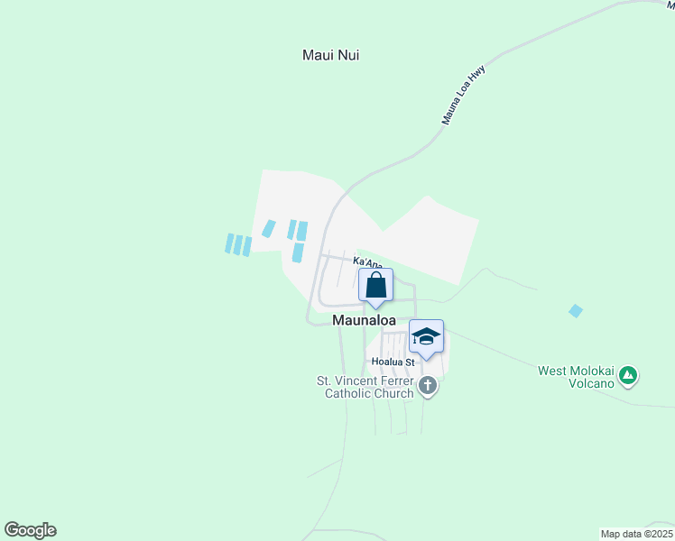 map of restaurants, bars, coffee shops, grocery stores, and more near 30 Linohau Place in Maunaloa