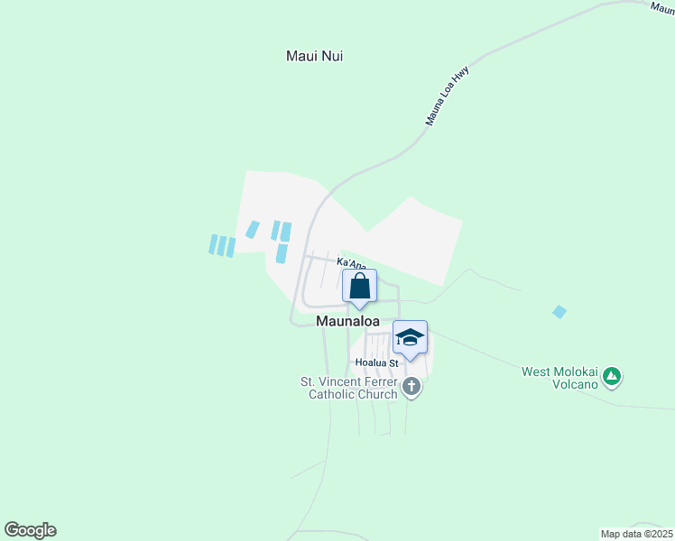 map of restaurants, bars, coffee shops, grocery stores, and more near 30 Linohau Place in Maunaloa