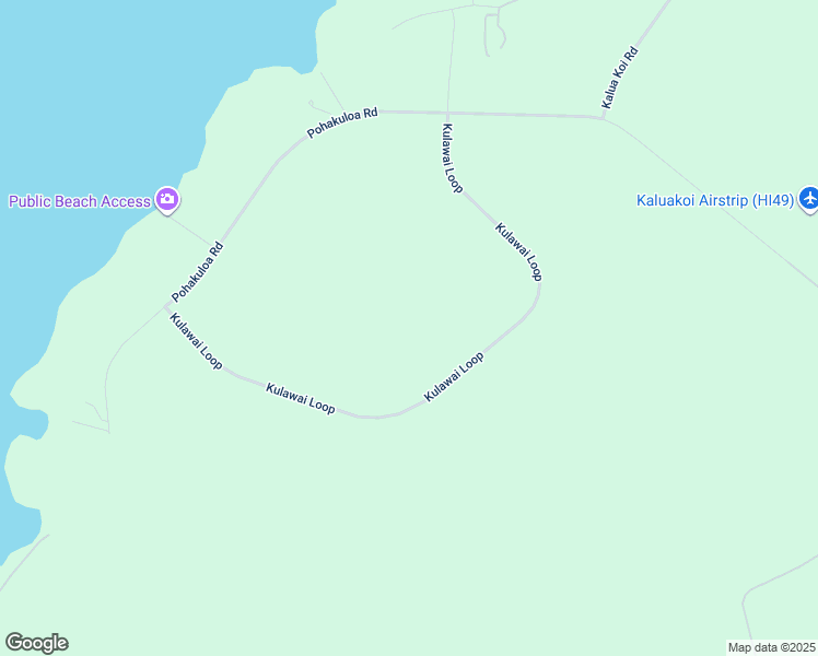 map of restaurants, bars, coffee shops, grocery stores, and more near 136 Kulawai Loop in Maunaloa