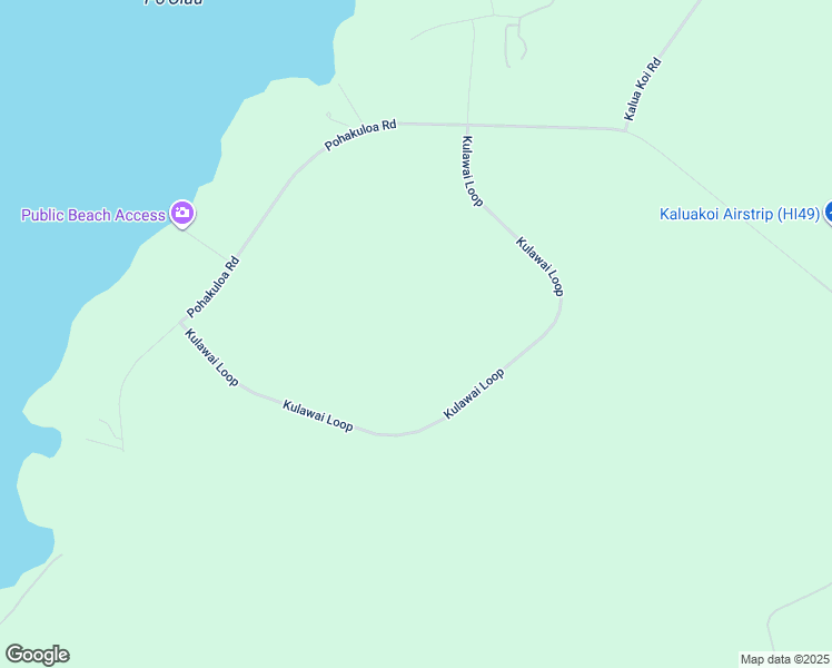 map of restaurants, bars, coffee shops, grocery stores, and more near 136 Kulawai Loop in Maunaloa