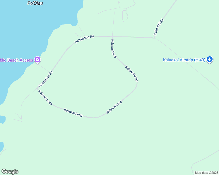 map of restaurants, bars, coffee shops, grocery stores, and more near 118 Kulawai Loop in Maunaloa