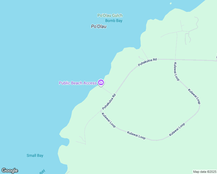 map of restaurants, bars, coffee shops, grocery stores, and more near Pohakuloa Road in Maui County