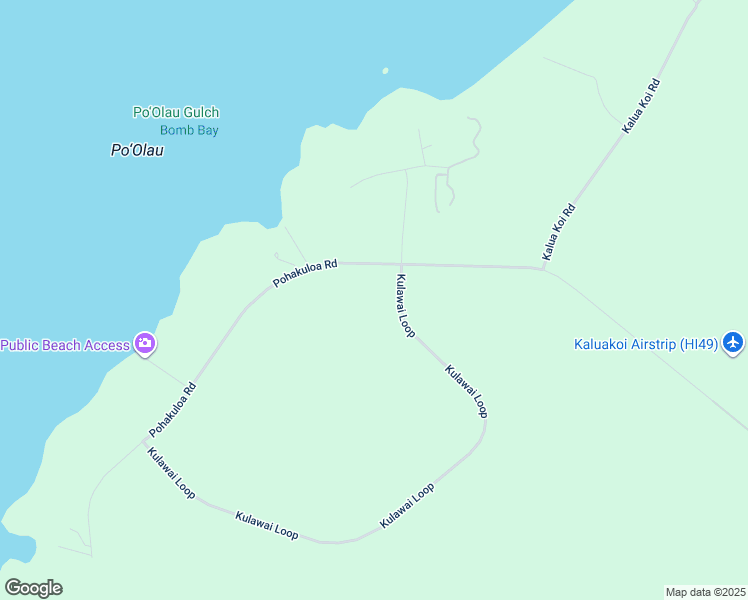 map of restaurants, bars, coffee shops, grocery stores, and more near Pohakuloa Road in Maui County