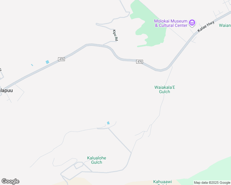 map of restaurants, bars, coffee shops, grocery stores, and more near 1705 Alahula Street in Kualapuu