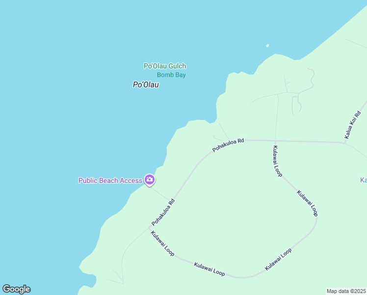 map of restaurants, bars, coffee shops, grocery stores, and more near 4322 Pohakuloa Road in Maunaloa