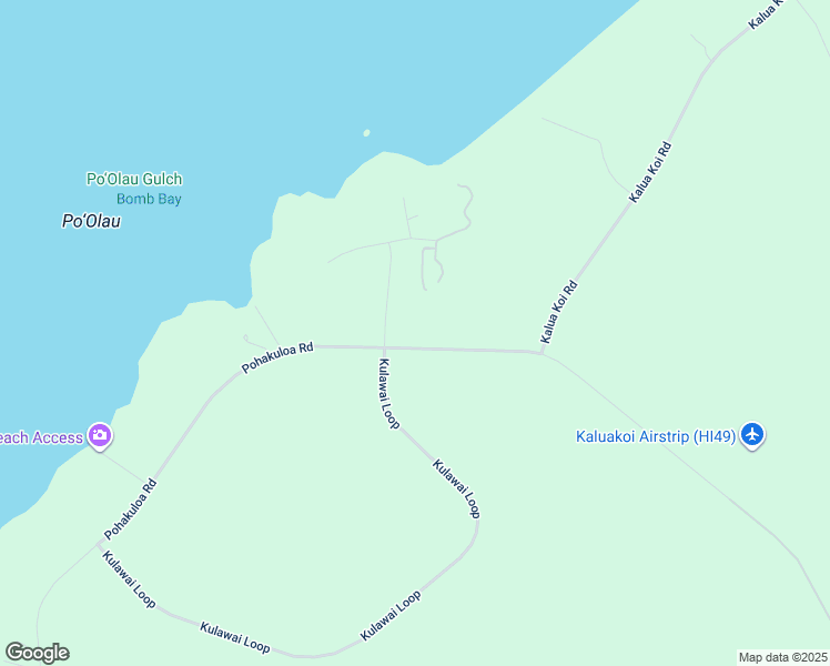map of restaurants, bars, coffee shops, grocery stores, and more near 4040 Pohakuloa Road in Maunaloa