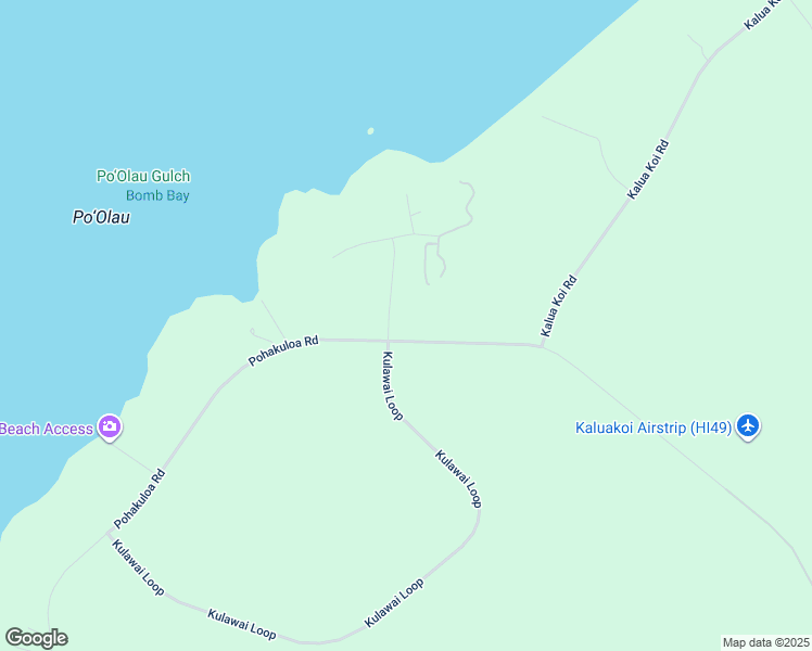 map of restaurants, bars, coffee shops, grocery stores, and more near 4040 Pohakuloa Road in Maunaloa
