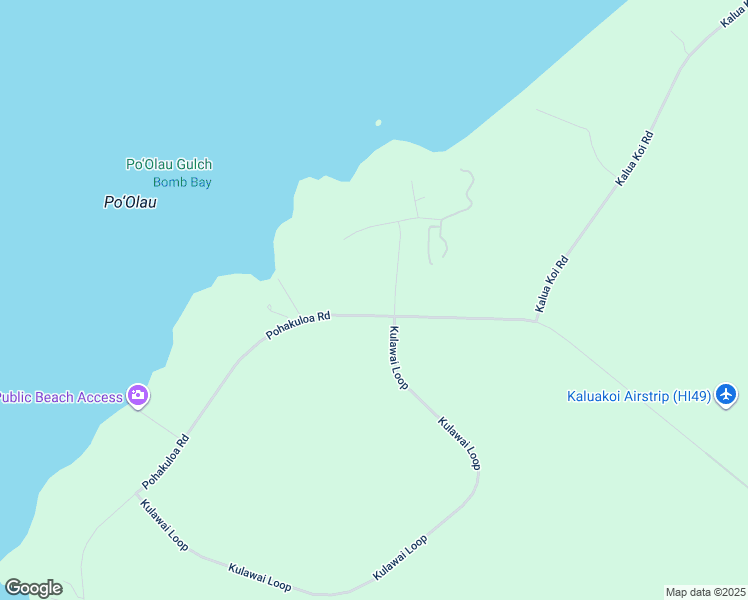 map of restaurants, bars, coffee shops, grocery stores, and more near 23 Kulawai Place in Maunaloa