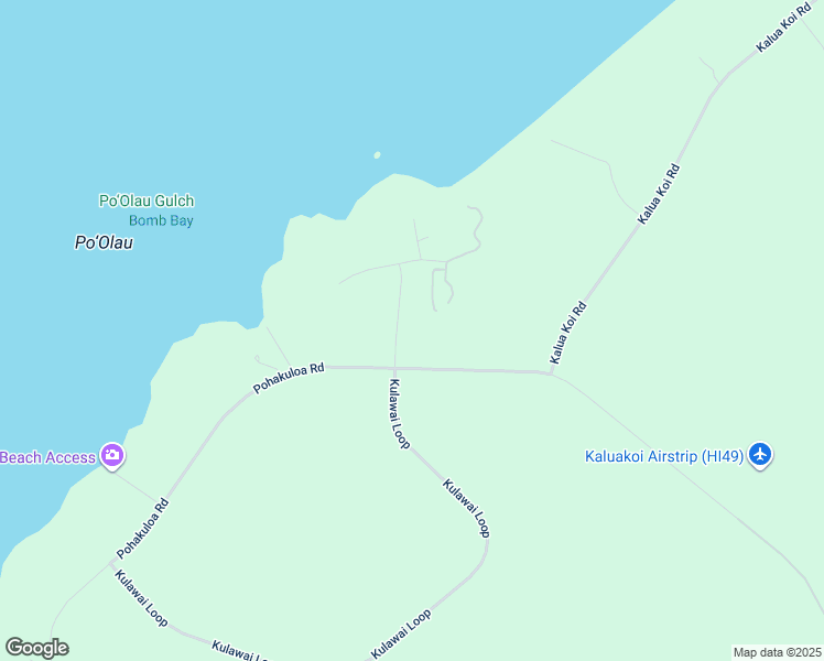 map of restaurants, bars, coffee shops, grocery stores, and more near 0 Kulawai Place in Maunaloa