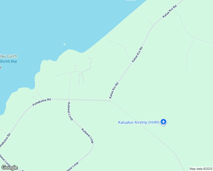 map of restaurants, bars, coffee shops, grocery stores, and more near 3816 Kalua Koi Road in Kaunakakai