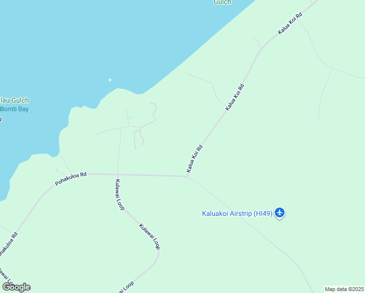 map of restaurants, bars, coffee shops, grocery stores, and more near 3816 Kalua Koi Road in Kaunakakai