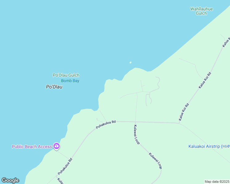 map of restaurants, bars, coffee shops, grocery stores, and more near 33 Kaula Ili Way in Maunaloa