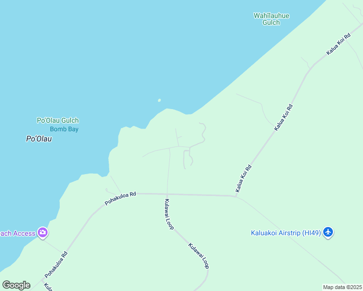 map of restaurants, bars, coffee shops, grocery stores, and more near 219 Kaula Ili Way in Maunaloa