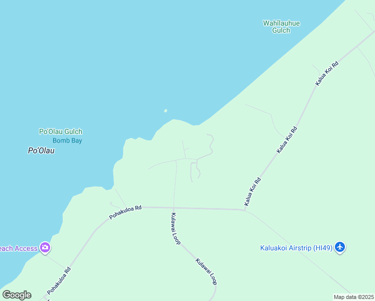 map of restaurants, bars, coffee shops, grocery stores, and more near 133 Kaula Ili Way in Maunaloa