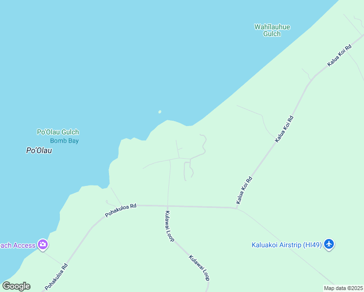 map of restaurants, bars, coffee shops, grocery stores, and more near 133 Kaula Ili Way in Maunaloa